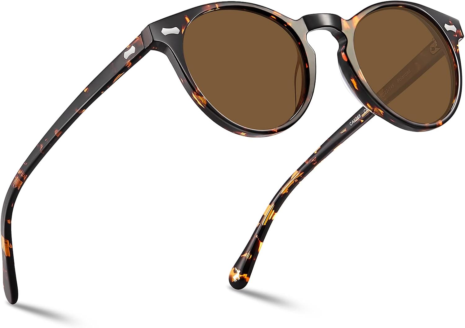 CARFIA Mens Sunglasses Polarised Vintage Eyewear UV400 Protection for Driving Travel