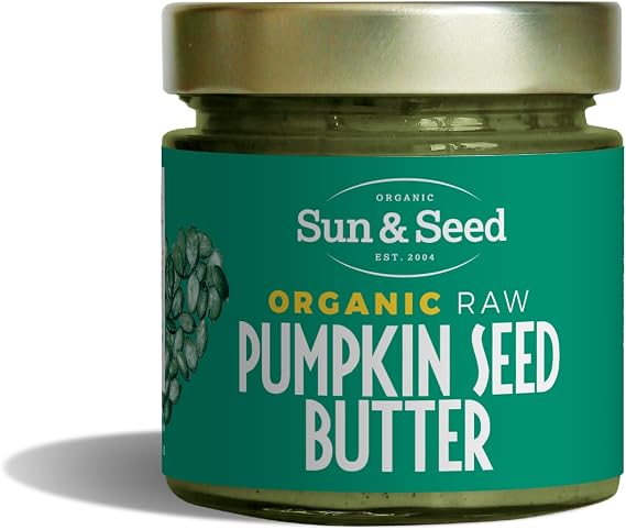 Organic Raw Pumpkin Seed Butter by Sun & Seed - 200g - Smooth Seeded Butter - Plant Based - Organic Pumpkin Seeds - Vegan Butter - Antioxidant