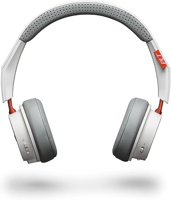 Plantronics BackBeat 500 Wireless Bluetooth Headphones - Lightweight Memory Foam Headband and Earcups - Compatible with iPhone, iPad, Android, and Other Smart Devices - White