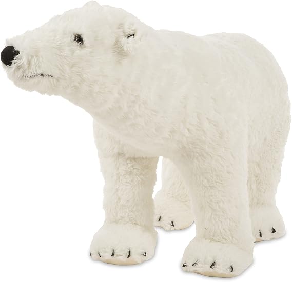 Melissa & Doug Giant Polar Bear - Lifelike Stuffed Animal (Nearly 3 feet Long)