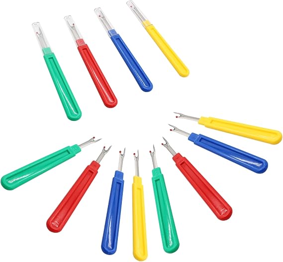 suiwotin 24pcs Seam Rippers Thread Remover, Seam Ripper Tool for Sewing