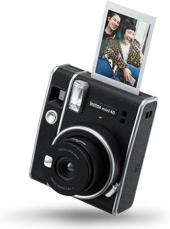 Fujifilm Instax Mini 40 Instant Film Camera Black Compact