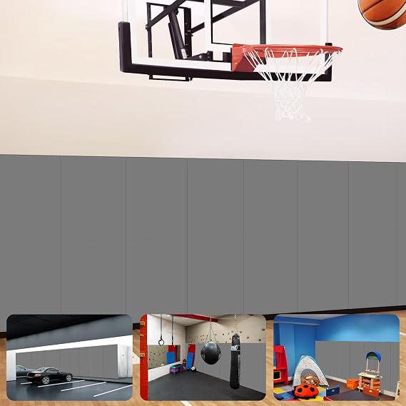 Gym Padding Wall Mount Protection Pad Wall Mats for Gym Padding 2" Thick Foam Gym Pads for Safety Wall Padding, Waterproof Durable Wall Padding for Kids Colorful Wall Pad