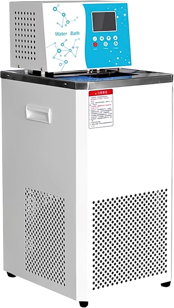 8L Laboratory Chiller Circulator,Water Chiller, Lab Low Temperature Cooling Liquid Circulator Pump Chiller with LCD Display,304 Stainless Steel Recirculating Water Bath (0~100C)