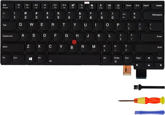 Replacement Backlit Keyboard for Lenovo Thinkpad T470S US English Layout 01EN682 SN20L82047 01EN712 SN20L82077 01EN723 SN20L82088 01EN753 SN20L82118