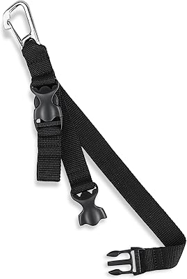Scuba Fin & Mask Holder, Diving BC Fins Keeper and Mask Clip with Two Quick-release Loop Lanyard Webbing Strap