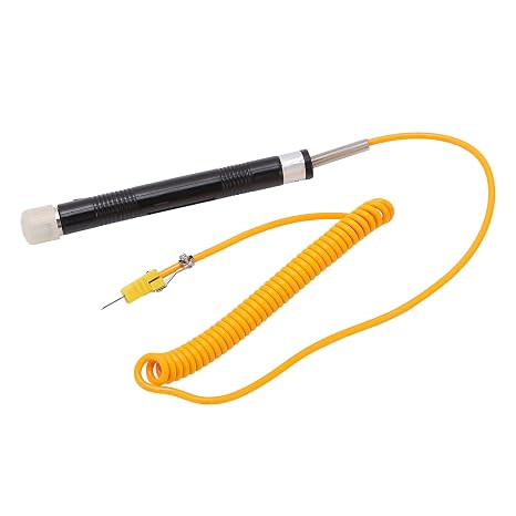 K Type Thermocouple Probe, Accurate Engineering Plastic Straight Shank K Type Thermocouple Probe Light Weight for Steel Making for Automotive