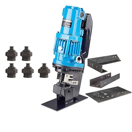 CGOLDENWALL 1200W Hydraulic Hole Puncher Electric Hydraulic Hole Punching Tool Hole Digger for Steel Plate Angle Steel Plate Iron Plate Aluminum Plate CE&ROHS Certificate 110V (Short Model)