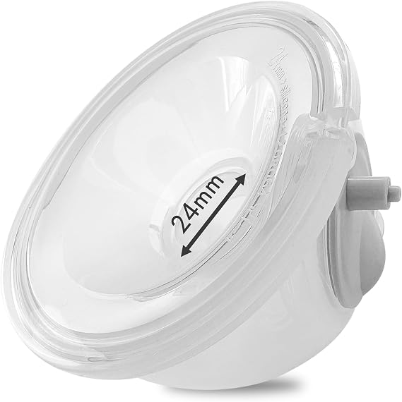 S9/S12 Baby CaraCups Wearable Milk Collection for 99.9% Separable Electric Breast Pumps, Hands Free Milk Collector Cup Set, Compatible with Spectra, Medela, Lansinoh, Accessories Replacement (24 mm)