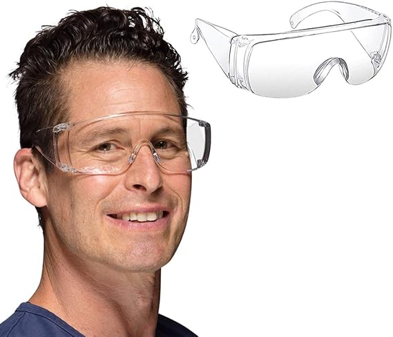 Safety Glasses ANSI Z87.1 Protective Eyewear | Anti Fog Shooting Glasses Eye Protection Scratch & UV Resistant Safety Glasses (1 PACK)