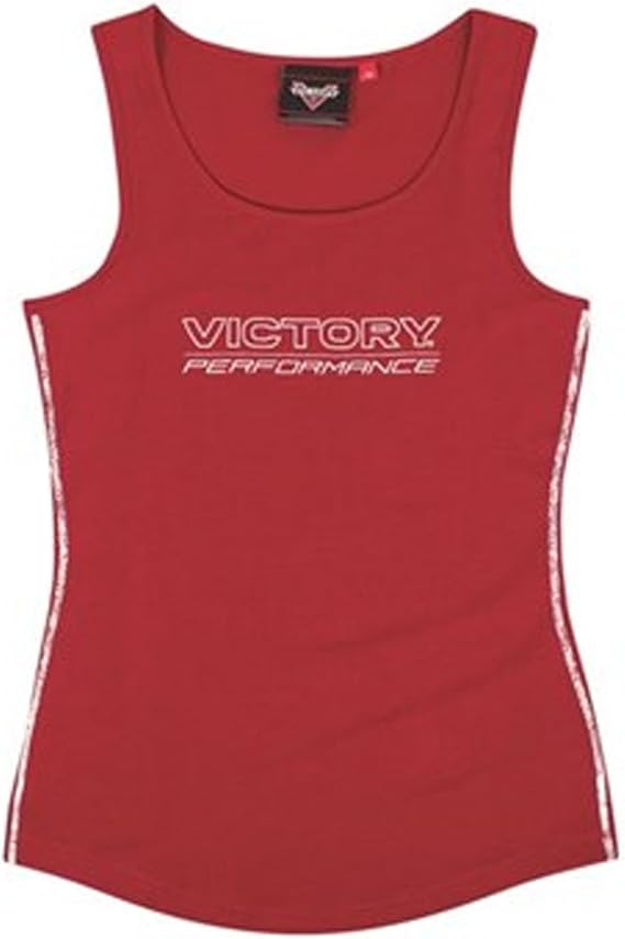 Victory Motorcycle New OEM Women's Sleevless Red Tank Top, Large, 286630806