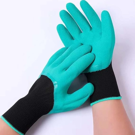 Claw Gardening Gloves for Planting, Garden Glove Claws for Women Brown