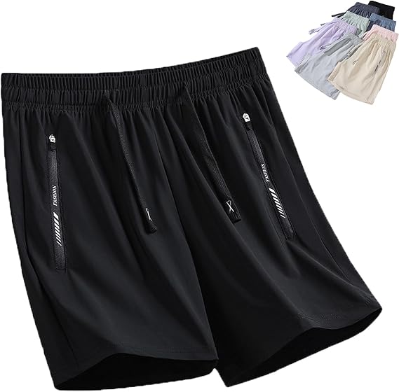 Women's Ice Silk Quick Drying Stretch Shorts,Summer Ice Silk Stretch Shorts,Iced Active Pants,Casual and Versatile