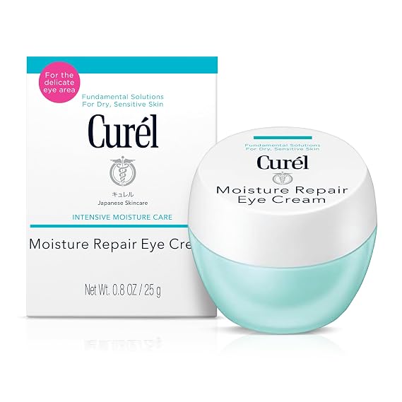 Curel Japanese Skin Care Moisture Repair Eye Cream, with Ceramides, 0.8 Oz