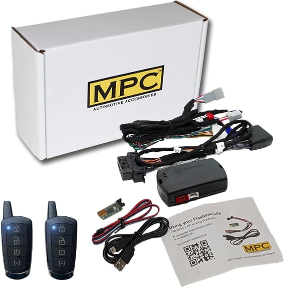 MPC Plug N Play Remote Start Compatible with 2017-2018 Jeep Compass - (2) Extended Range 4 Button 2-Way Remotes - Up to 3,000 ft