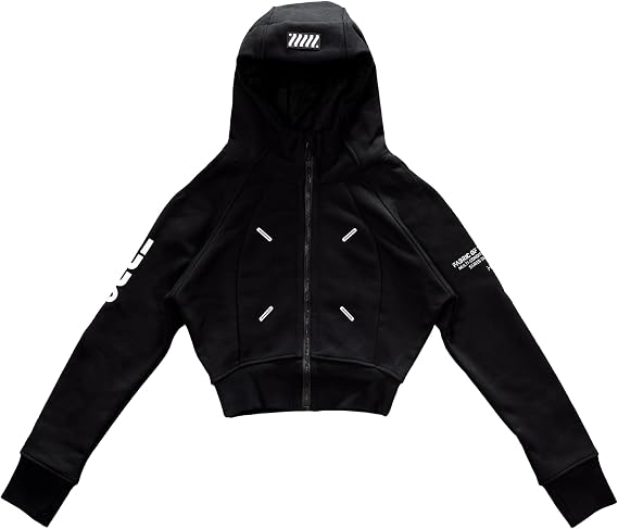 Fabric of the Universe Techwear Fashion Women's Crop Hoodie