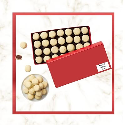 Trinidads Chocolate Truffles 1 Lb. Creamy Dark Chocolate Genache Center With White Chocolate Shell! Great For Gifts and Entertaining