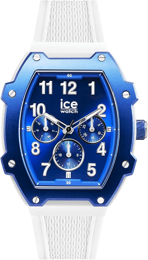 Ice Watch Official Ice Boliday Men's Wristwatch, white blue, Classic