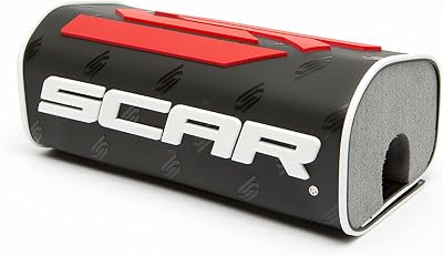 SCAR Square Handlebar bar pad for Dirtbike ATV Motocross Motorcycle Fatbar Dirtbike Enduro Supermoto - Black