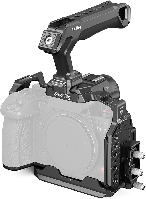 SMALLRIG Cage for Panasonic LUMIX S1 II/S1 IIE/S1RII,Top Handle,Cable Clamp