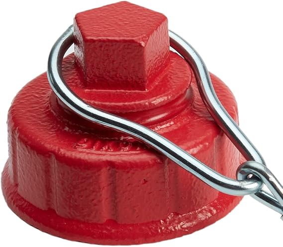 Heavy Duty 2 1/2" Replacement Iron Fire Hydrant Cap with NH/NST Threads