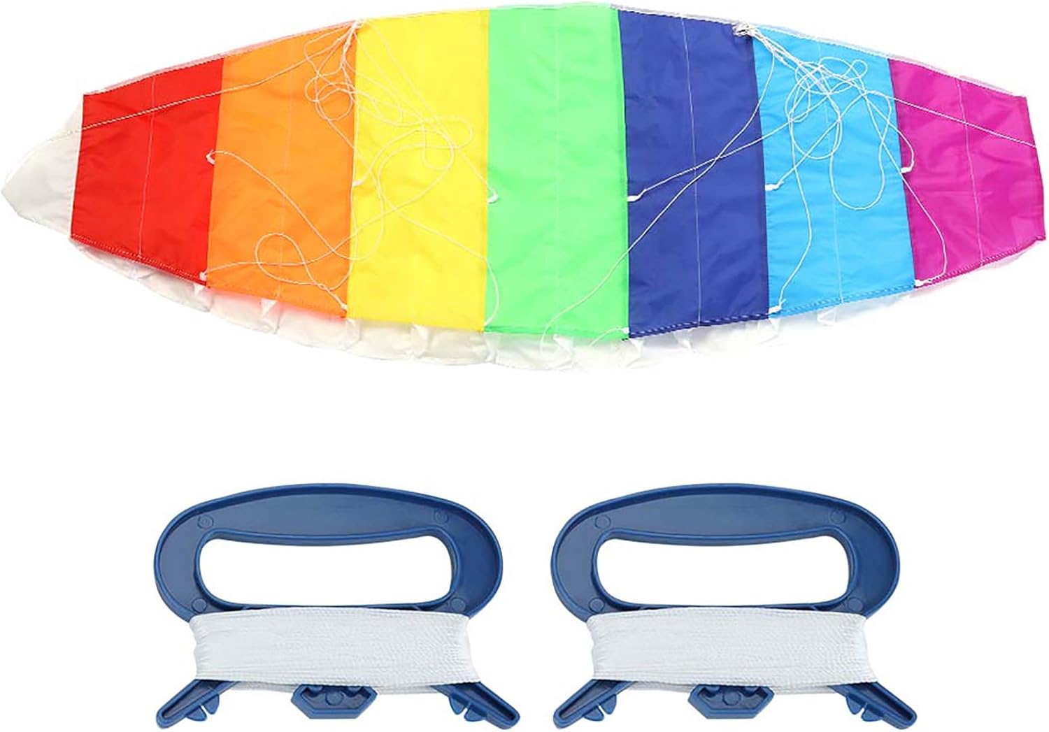 Parafoil Kite, Professional Stunt Power Kite Colored Dual Line Stunt Power Sport Colorful Design with Convenient Carrying for Seaside Beach Toy 1.4 Meters