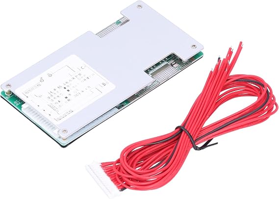 14S 45A Aluminum Alloy Lithium Battery Protection Board, Same Port Lithium Cell Management BMS Protection Board, with Balance Charging, for Electric Vehicles