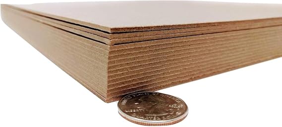 8.5 x 11 Inches 70 Point Kraft Heavy Duty Chipboard Sheets Binders Board for Book Board Binding - 15 Per Pack