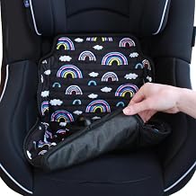 Hygge Sheets® Car Seat Protector for Potty Training | Pushchair Protection from Food and Drinks | No Leaks | Fits Group 1 Toddler Car Seats and Pushchairs | Rainbow