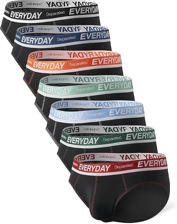 Separatec Dual Pouch Men's Underwear Briefs Cotton Underwear Multipack