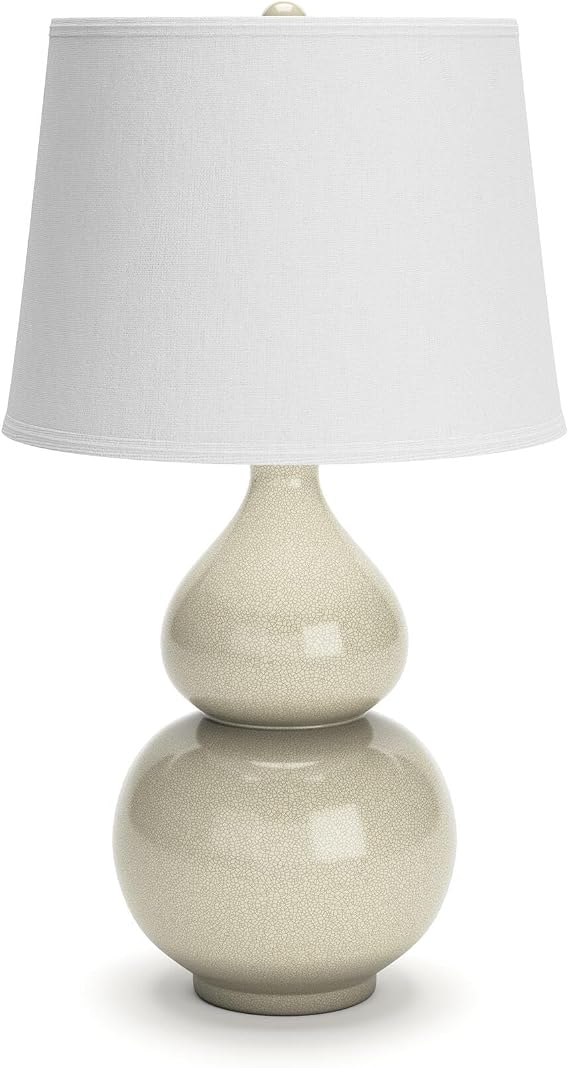 Signature Design by Ashley Saffi 30" Tall Ceramic Table Lamp, Cream