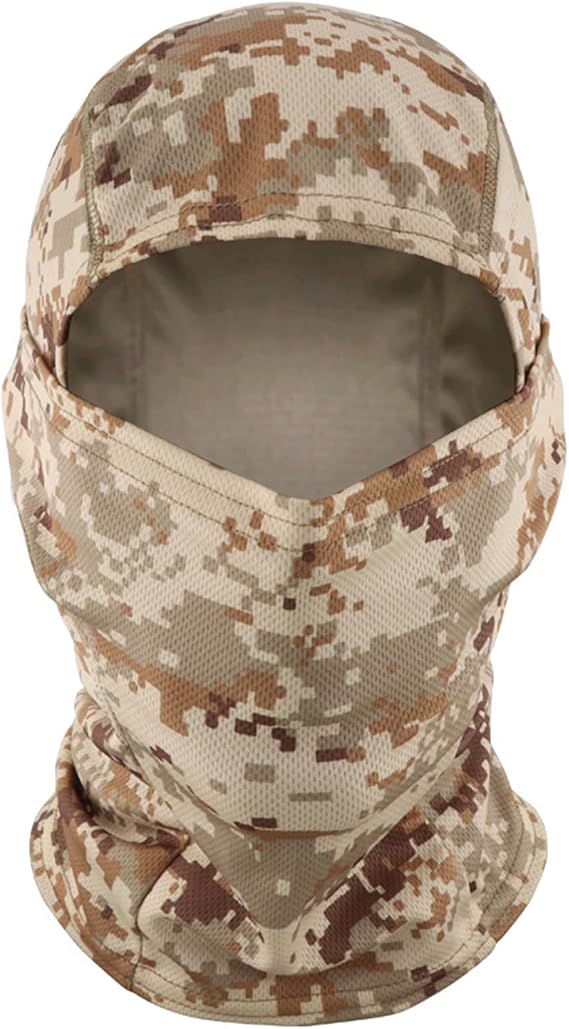 Balaclava for Men Women Full Face Ski Mask Camouflage Tactical Training Mountain Combat Outdoor Military Scarf
