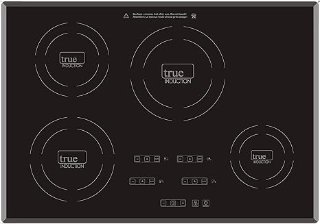 TI-4B 30 inch Built-In 4 Burner Induction Glass-Ceramic Cooktop, 7400W, UL858 Certified