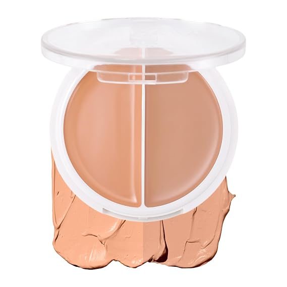 Dual-Toned Cream Foundation,Flawless Finish Foundation &Concealer Makeup 02