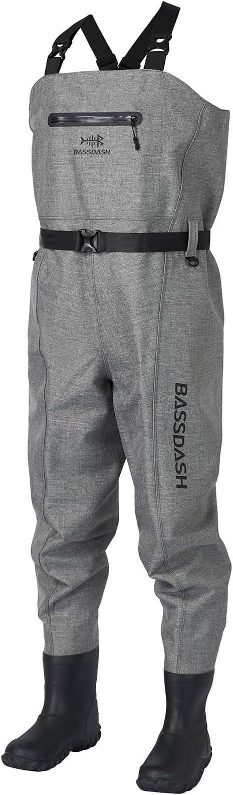 BASSDASH 3D Boot Foot Game Wader Ultra High Strength Nylon PVC Fishing Hunting Chest Waders for Men
