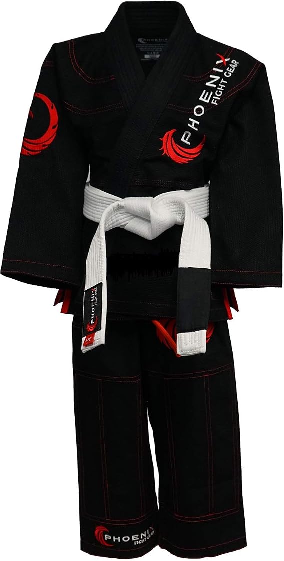 Kids Talon BJJ Gi, Jiu Jitsu Gi, Black, M1