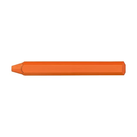 Markal Scan-It Plus Medium Lumber and Timber Crayon, 1/2" Hex, 4-5/8" Length, Orange Sherbet (Pack of 12)