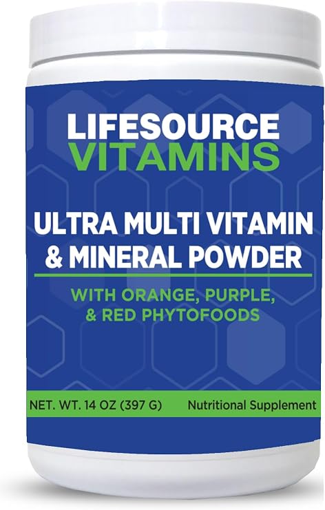 LifeSource Vitamins Ultra Multi Vitamin & Mineral Powder Phyto Foods