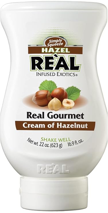 Hazel Real Infused Exotics, Cream of Hazelnut, 16.9 FL OZ Squeezable Bottle
