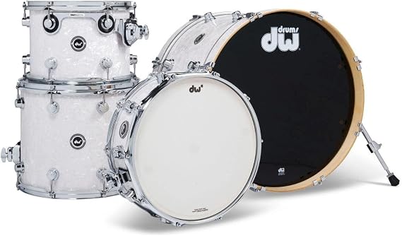 DW DWe 4-piece Shell Pack - White Marine Pearl FinishPly