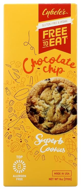 Cybele's Chocolate Chip Cookies (6x6OZ ) by Cybele's Free to Eat