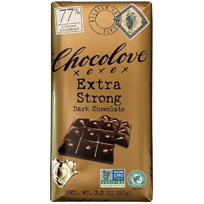 Chocolove Extra Strong Dark Chocolate Bar 3 Pack