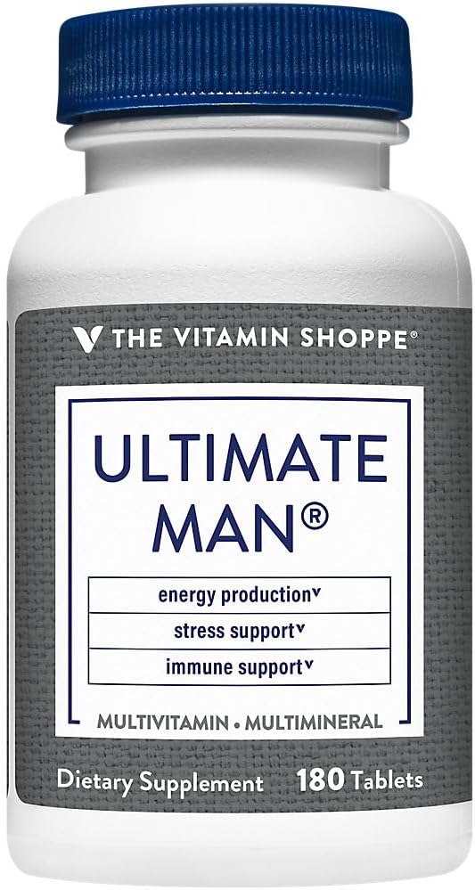 The Vitamin Shoppe Brand Ultimate Man Multivitamin, 180 Tablets