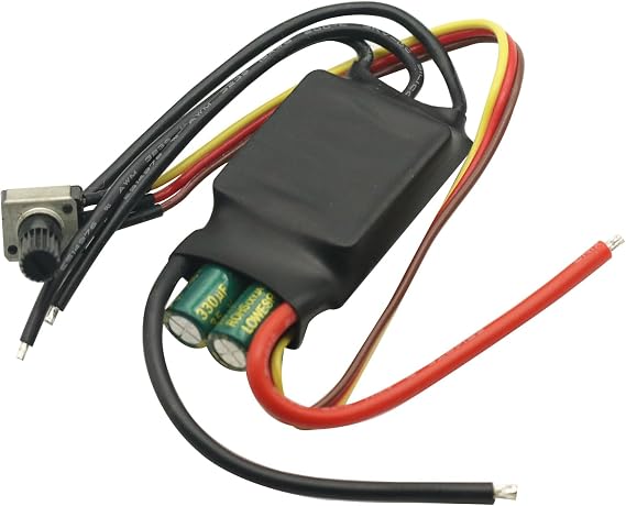 DC 7-24V 200W Brushless dc Motor BLDC 3-Phase Brushless Motor Driver Hallless DC Motor Drive Board Speed Controller Module with Potentiometer,ESC Speed Controller