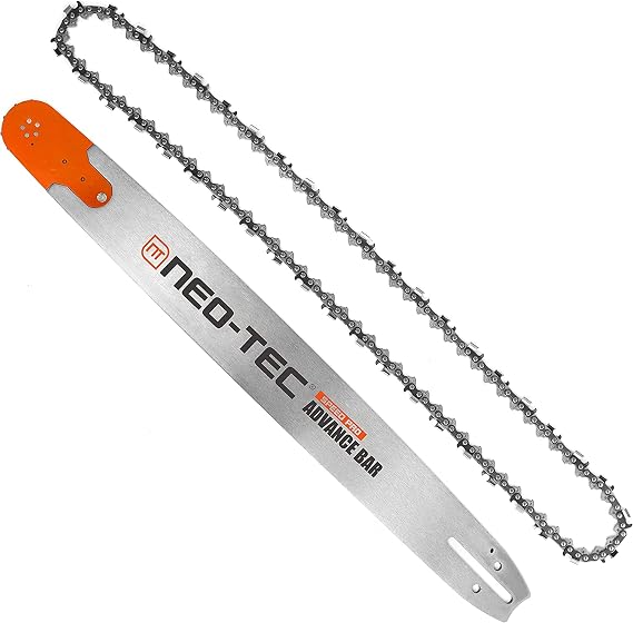 NEO-TEC 28 Inch Laminated Chainsaw Guide Bar Saw Chain Combo 3/8 Pitch 92DL for Oregon 248RNDD009 Fit for Husqvarna 372XP G372XP NH872