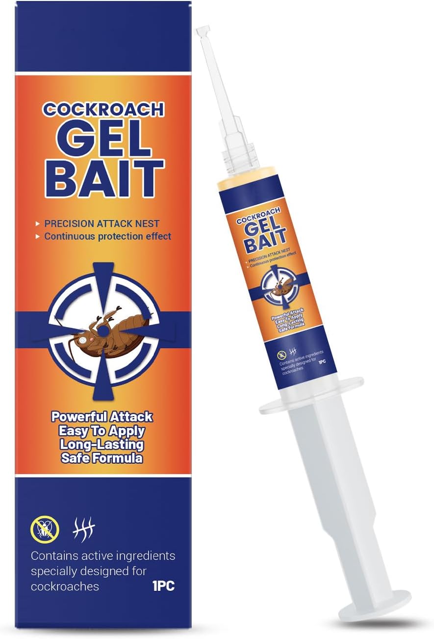 Powerful Cockroach Gel Bait,Bait Cockroach Eliminator,Ready to Use Cockroachs Killer,Cockroachs Control,Cockroach Bait Toilet Bedroom Kitchen,Upgrade Cockroachss Killer Gell Bait,Strong Cockroaches