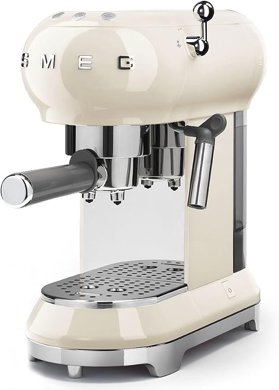 Smeg ECF01CRUS Espresso Coffee Machine, One Size, Cream