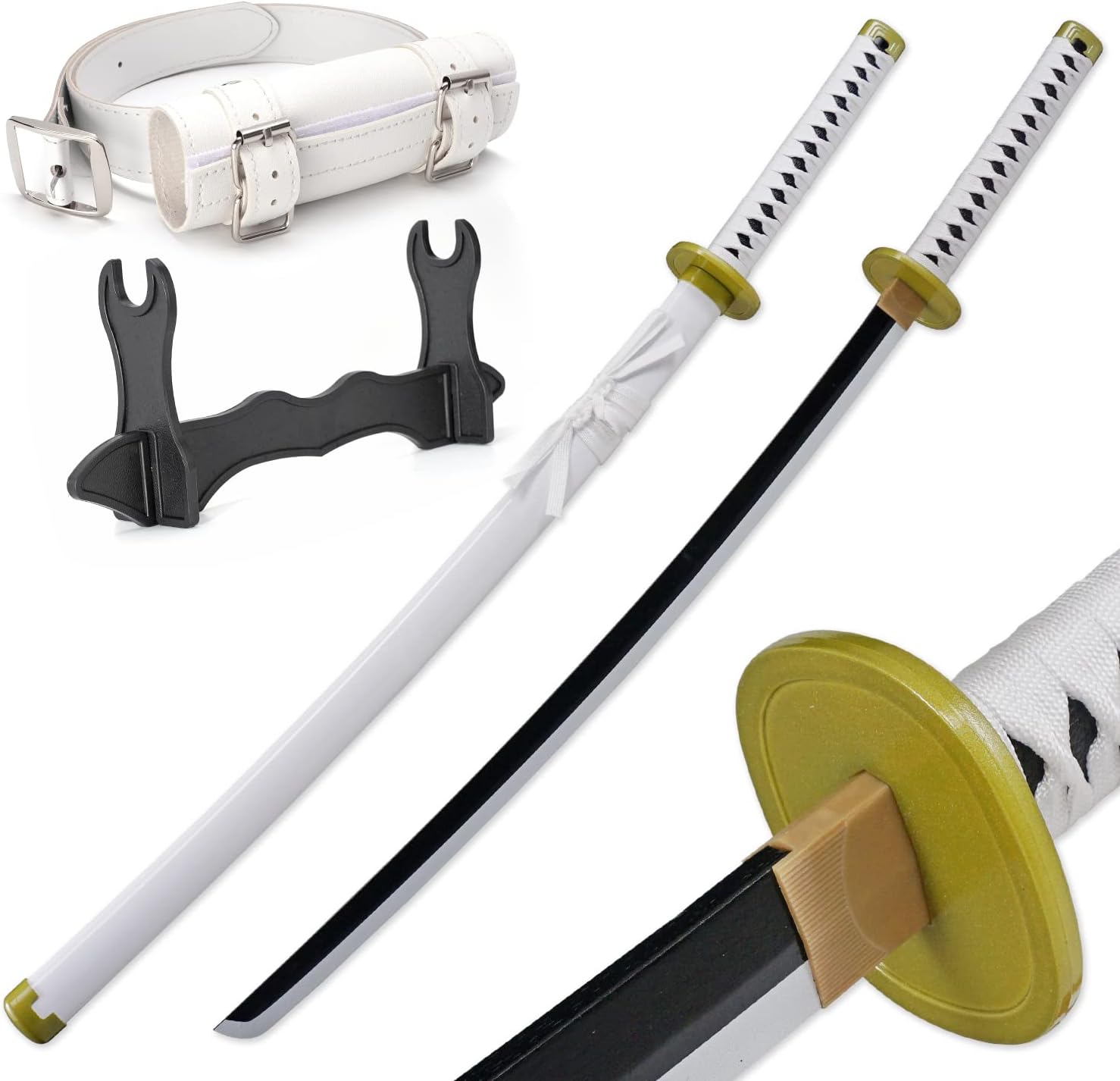 Zisu Roronoa Zoro Sword - Choose from Kitetsu, Yama Enma, and Trafalgar Law - Approx. 41 Inches Overall - Perfect for Cosplay Collectors