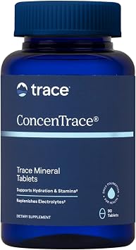 Trace Minerals ConcenTrace Trace Minerals Tablets - Daily Supplement for Overall Wellness - Natural Energy, Bone Strength, Healthy Connective Tissue & Immune System Support 90 Tablets