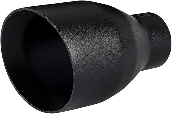 2.5'' Inlet Exhaust tip, Black Stainless Steel, Weld On Muffler Tail Pipe